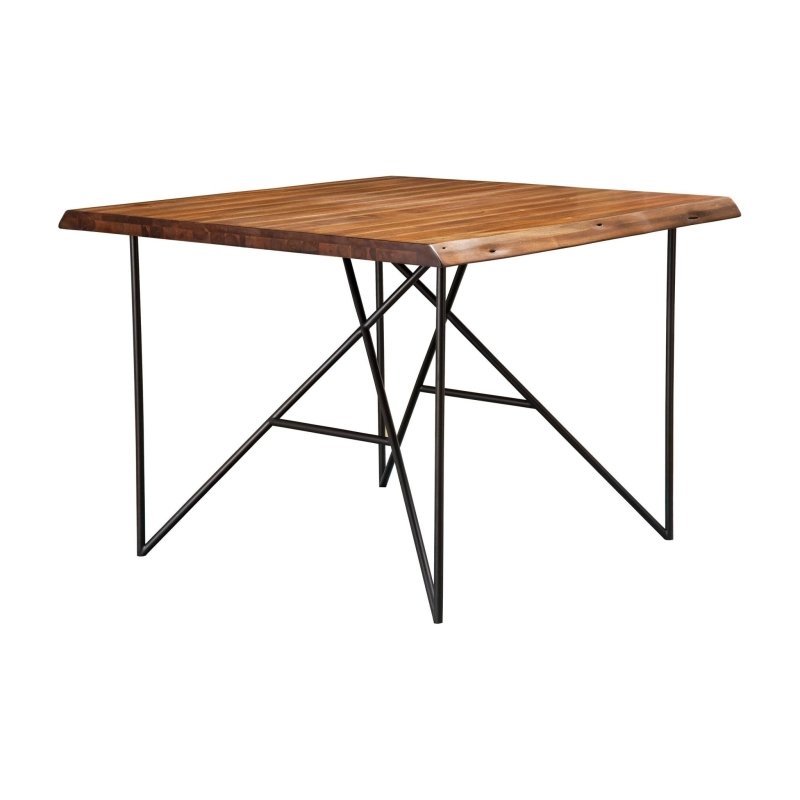Live Edge Pub Table, Light Walnut - FCHF CITY