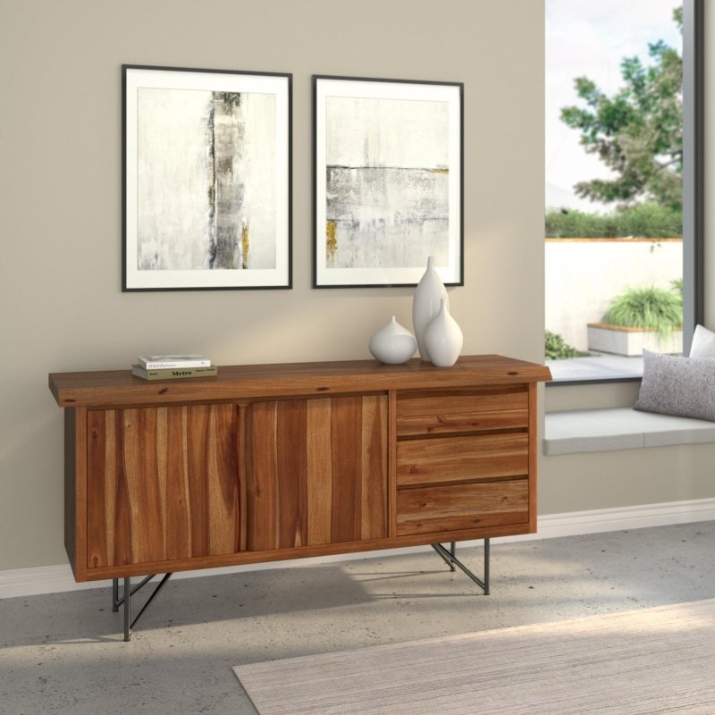 Live Edge Server, Light Walnut - FCHF CITY