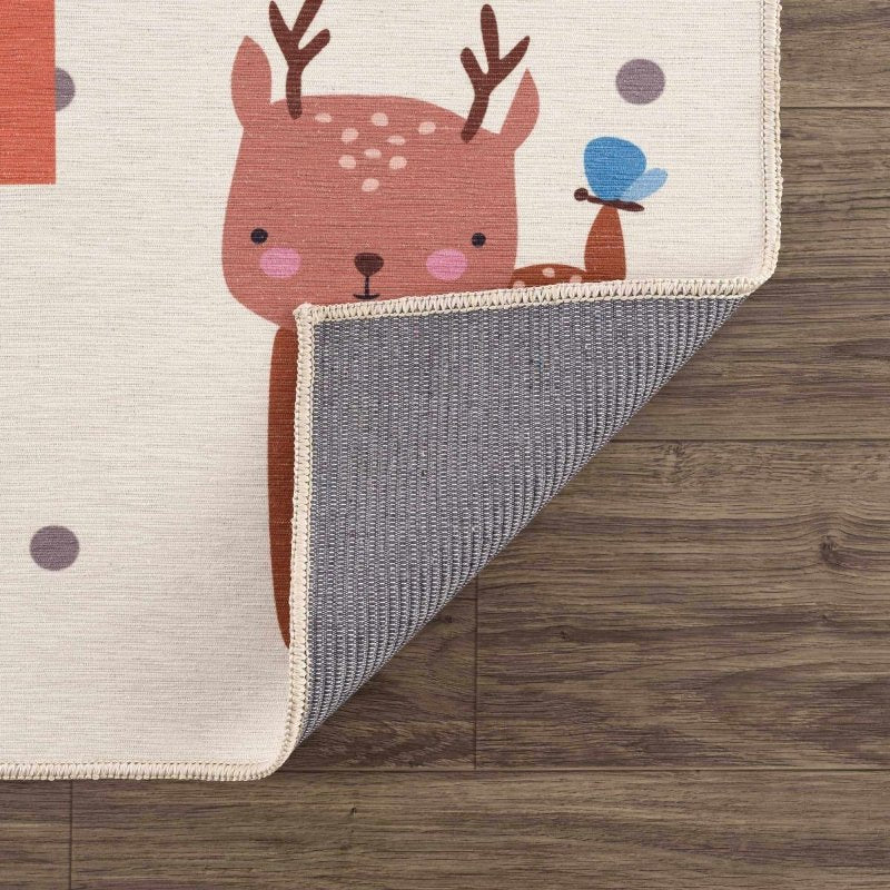 Lundy Washable Kids Hopscotch Colorful Rug - FCHF CITY