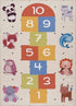 Lundy Washable Kids Hopscotch Colorful Rug - FCHF CITY