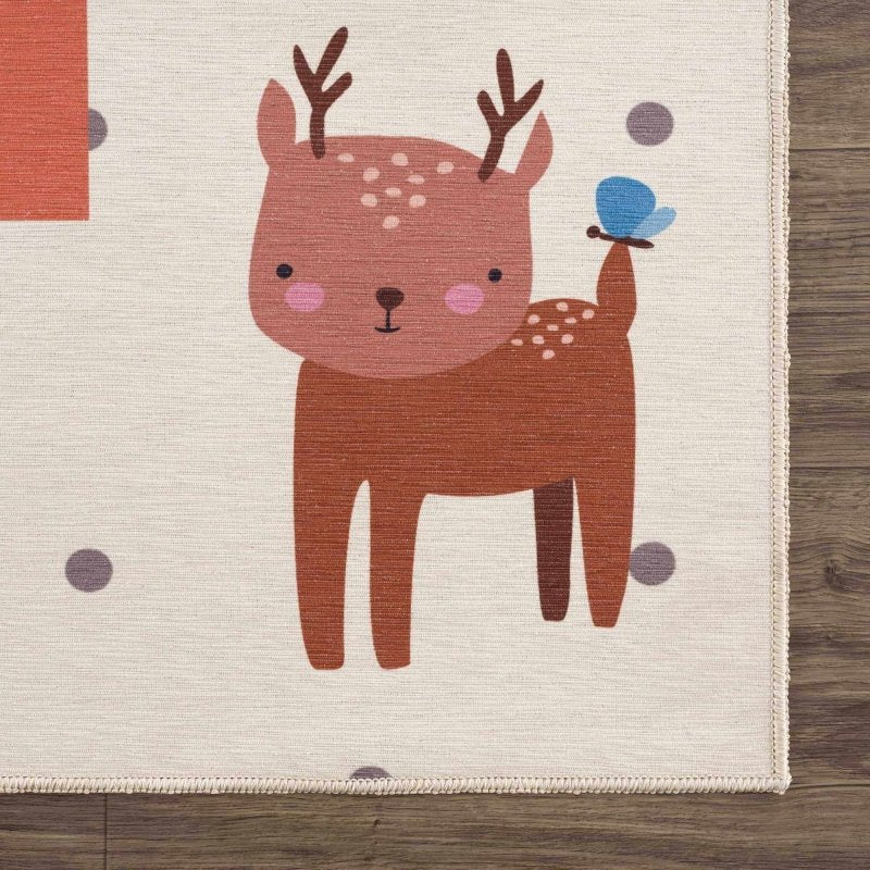 Lundy Washable Kids Hopscotch Colorful Rug - FCHF CITY