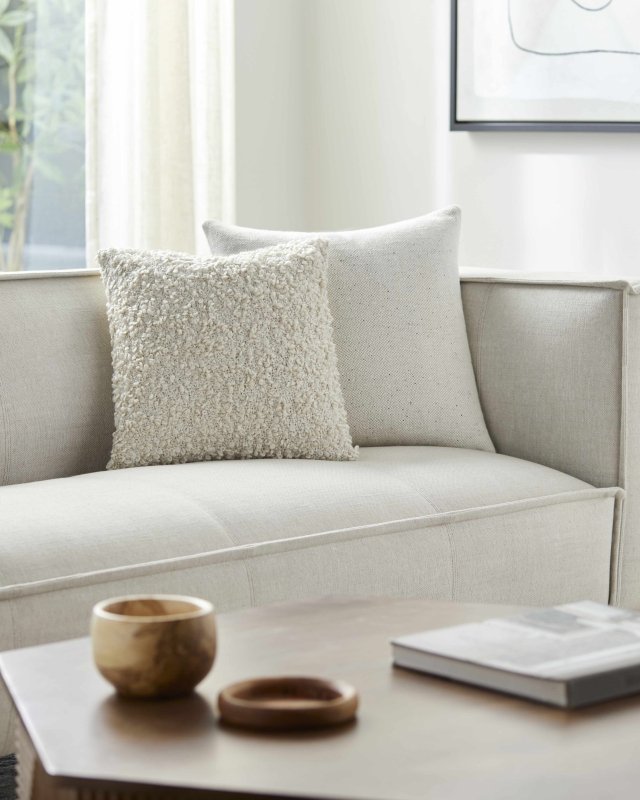 Lyall Beige Throw Pillow - FCHF CITY