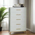 Madelyn Five Drawer Chest, White - FCHF CITY