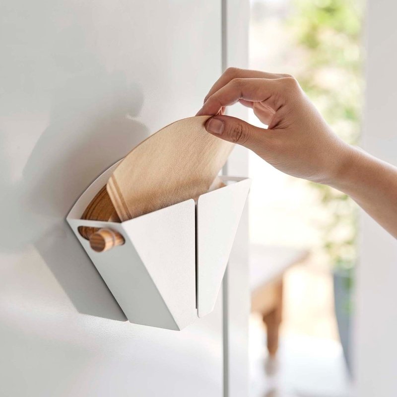 Magnetic Coffee Filter Case - Size 04 - Steel + Wood - FCHF CITY