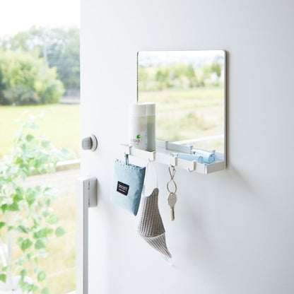 Magnetic Mirror with Storage Rack - Glass - FCHF CITY