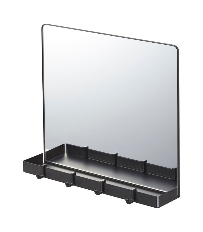 Magnetic Mirror with Storage Rack - Glass - FCHF CITY