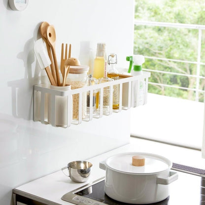 Magnetic Storage Basket - Steel + Wood - FCHF CITY