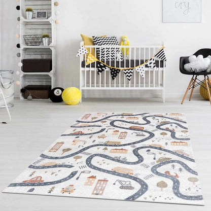 Mave Roads Washable Rug for Kids - FCHF CITY