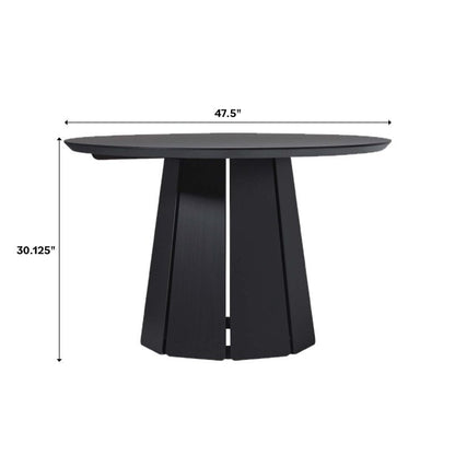 Melrose Wood Pedestal Dining Table - FCHF CITY