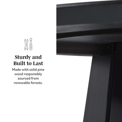 Melrose Wood Pedestal Dining Table - FCHF CITY