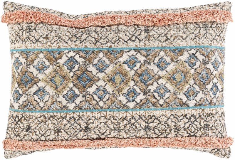 Melvindale Boho Diamond Pattern Lumbar Pillow - FCHF CITY