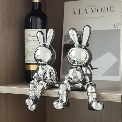 Metallic Rabbit Book Decor - FCHF CITY