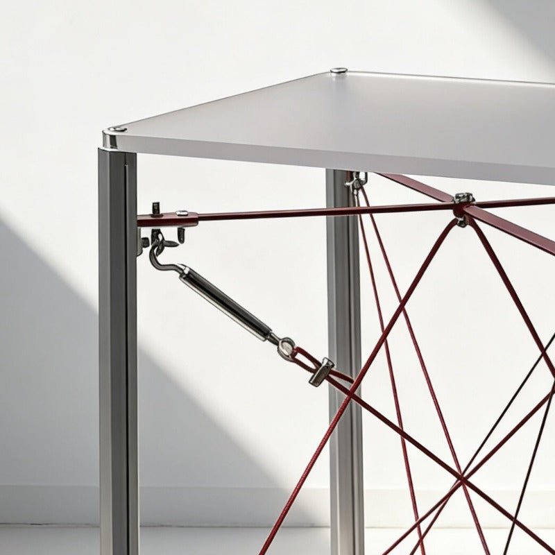 Modern Cable‑Stayed Structure End Table - FCHF CITY