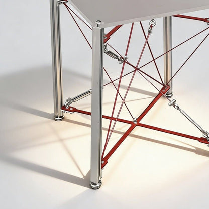 Modern Cable‑Stayed Structure End Table - FCHF CITY