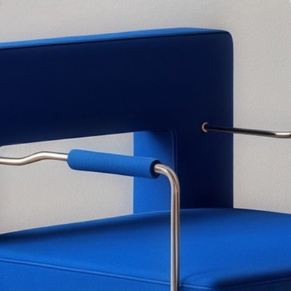 Modern Geometric Accent Armchair, Stainless Steel Frame - FCHF CITY