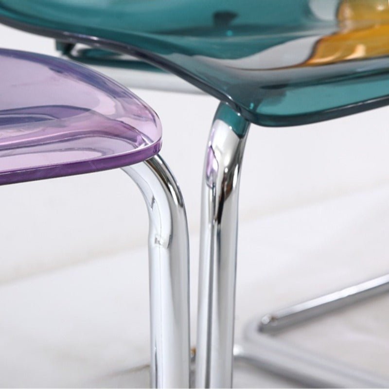 Modern Transparent Side Chair, Acrylic Dining Chair For Home &amp; Office - FCHF CITY