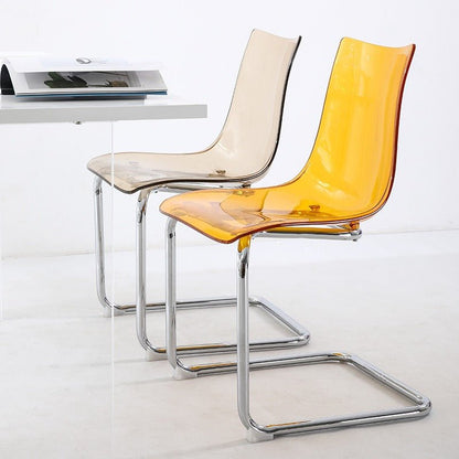 Modern Transparent Side Chair, Acrylic Dining Chair For Home &amp; Office - FCHF CITY