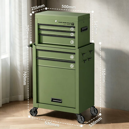 Modular Rolling Storage Cart, Mix &amp; Match Multi-Tier Organizer - FCHF CITY