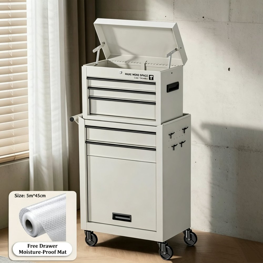 Modular Rolling Storage Cart, Mix &amp; Match Multi-Tier Organizer - FCHF CITY