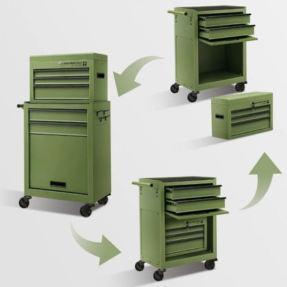 Modular Rolling Storage Cart, Mix &amp; Match Multi-Tier Organizer - FCHF CITY