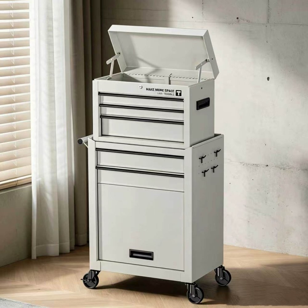 Modular Rolling Storage Cart, Mix &amp; Match Multi-Tier Organizer - FCHF CITY