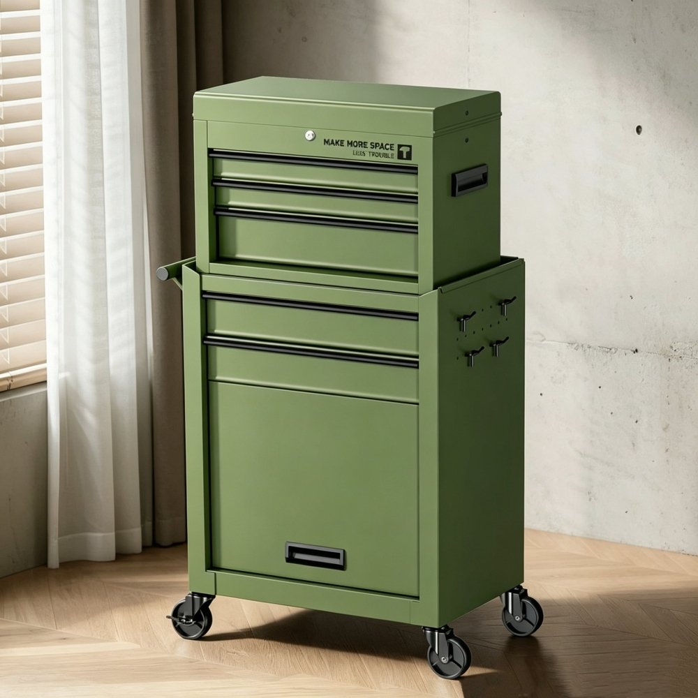 Modular Rolling Storage Cart, Mix &amp; Match Multi-Tier Organizer - FCHF CITY