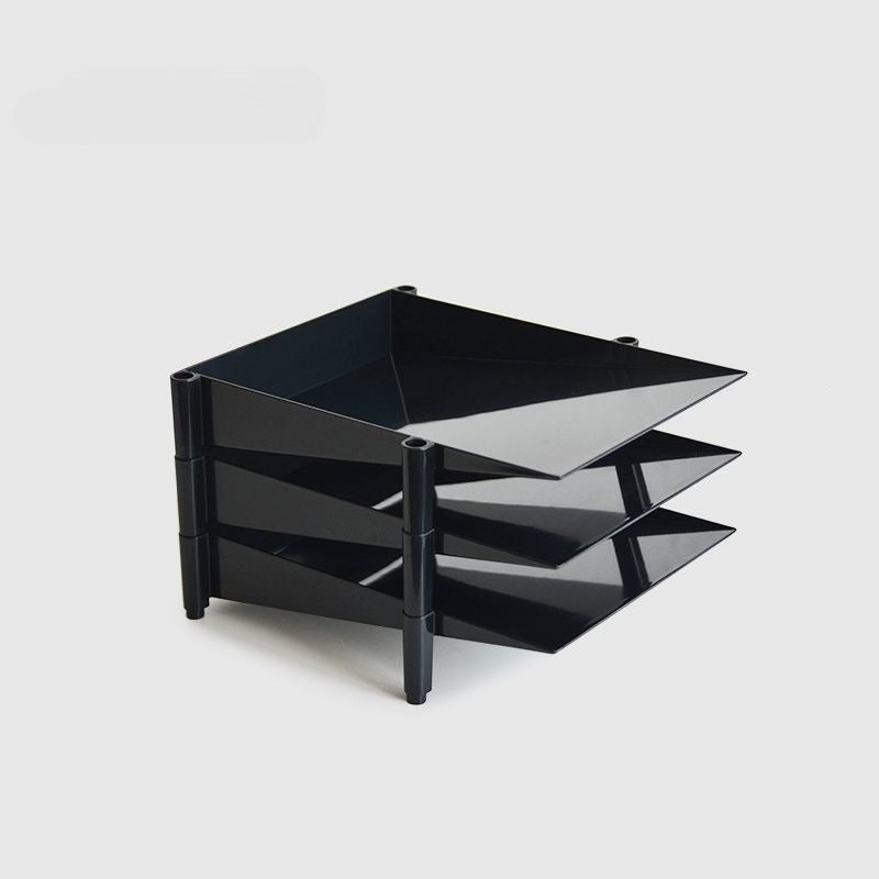 Multi‑Layer Slanted File Tray, Desktop Document Paper Storage Rack - FCHF CITY
