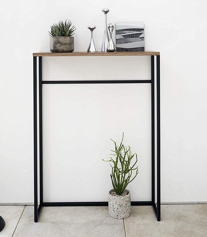 Narrow Entryway Console Table (32&quot; H) - Steel - FCHF CITY