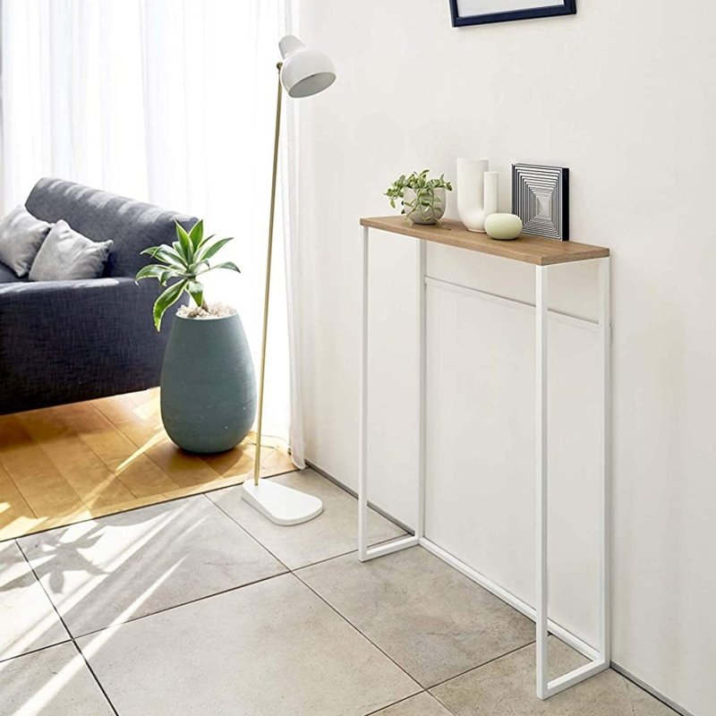 Narrow Entryway Console Table (32&quot; H) - Steel - FCHF CITY