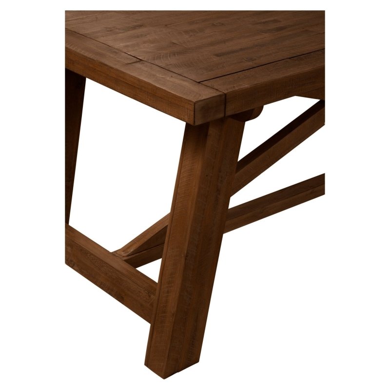 Newberry Rectangular Dining Table, Medium Brown - FCHF CITY