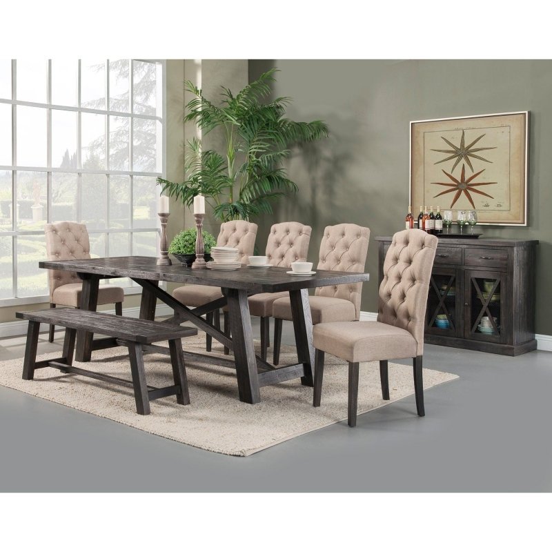 Newberry Rectangular Dining Table, Salvaged Grey - FCHF CITY