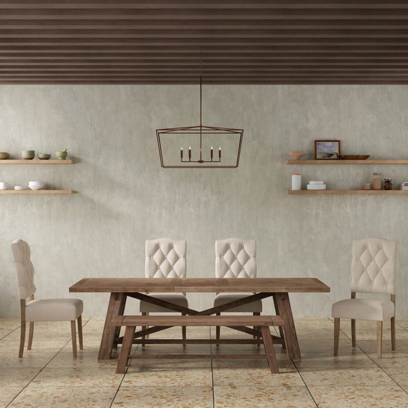 Newberry Side Chairs, Weathered Natural - FCHF CITY