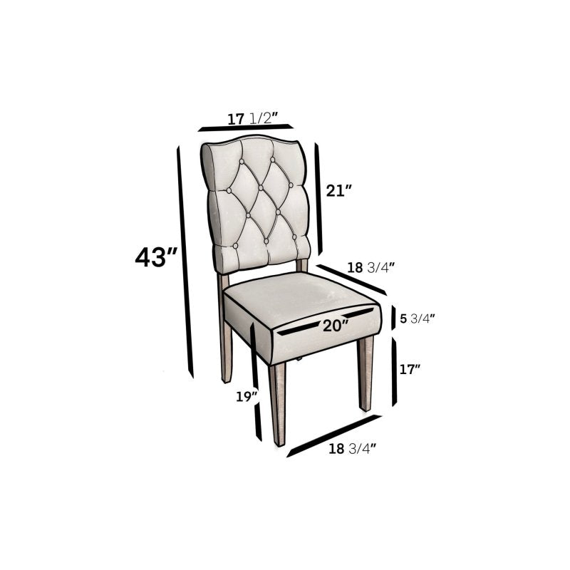 Newberry Side Chairs, Weathered Natural - FCHF CITY
