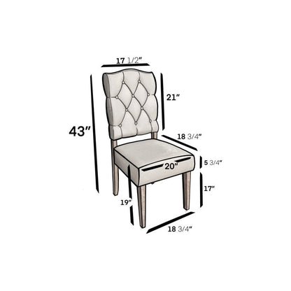 Newberry Side Chairs, Weathered Natural - FCHF CITY