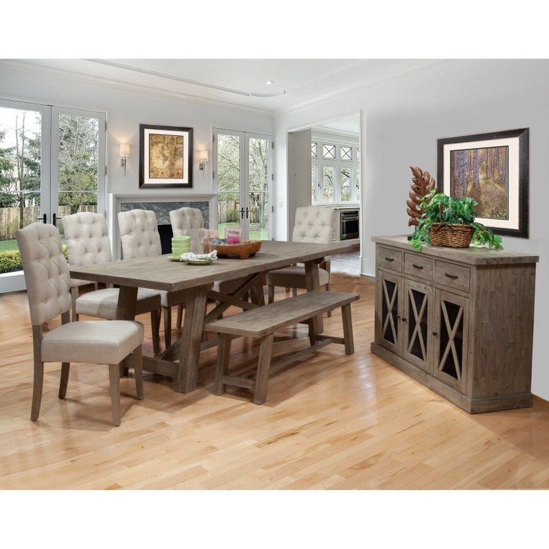 Newberry Side Chairs, Weathered Natural - FCHF CITY