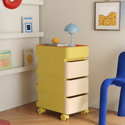 No Odor ABS Rolling Storage Chest with 4 Drawers - FCHF CITY