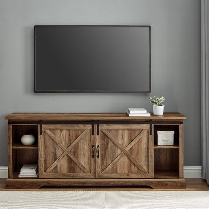 Oakridge Sliding Barn Door TV Console - FCHF CITY