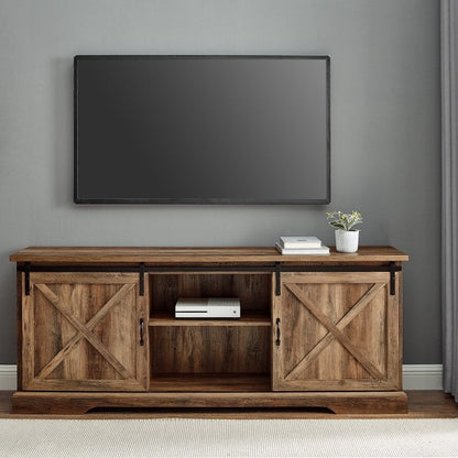 Oakridge Sliding Barn Door TV Console - FCHF CITY