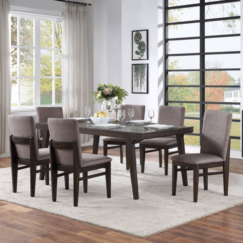 Olejo Dining Table, Chocolate - FCHF CITY