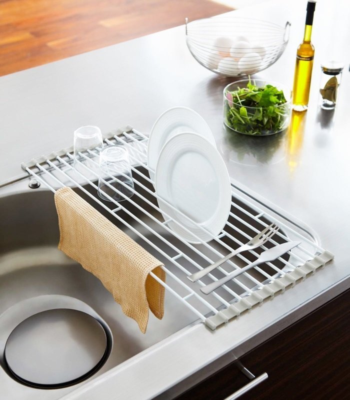 Over - the - Sink Dish Drainer - Steel - FCHF CITY