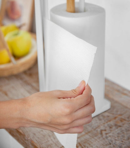 Paper Towel Holder - Steel + Wood - FCHF CITY