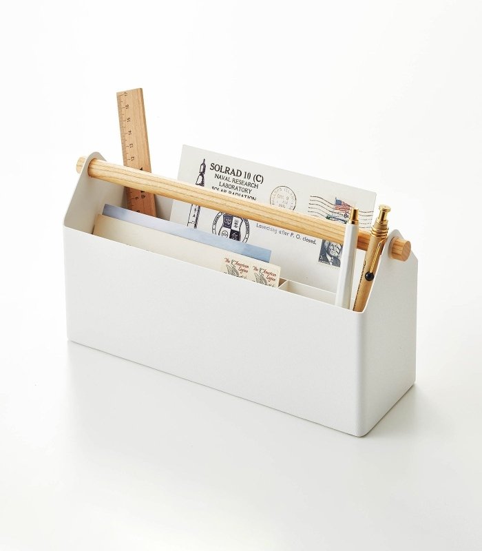 Pen + Desk Organizer - Two Sizes - Steel + Wood - FCHF CITY
