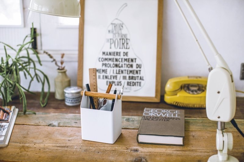 Pen + Desk Organizer - Two Sizes - Steel + Wood - FCHF CITY