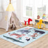 Petey Blue Animal Print Washable Kids Rug - FCHF CITY