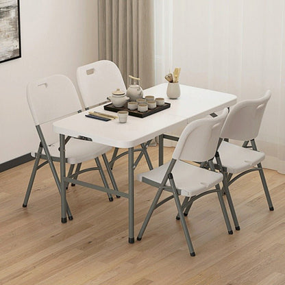 Portable Foldable Dining Table, Heavy‑Duty Height Adjustable Outdoor Table - FCHF CITY