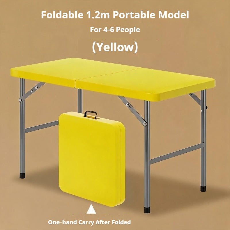 Portable Foldable Dining Table, Heavy‑Duty Height Adjustable Outdoor Table - FCHF CITY