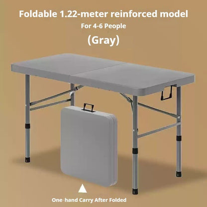 Portable Foldable Dining Table, Heavy‑Duty Height Adjustable Outdoor Table - FCHF CITY