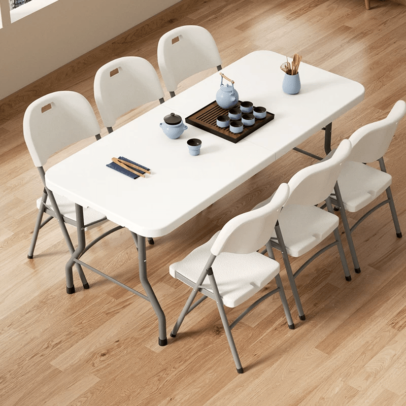 Portable Foldable Dining Table, Heavy‑Duty Height Adjustable Outdoor Table - FCHF CITY