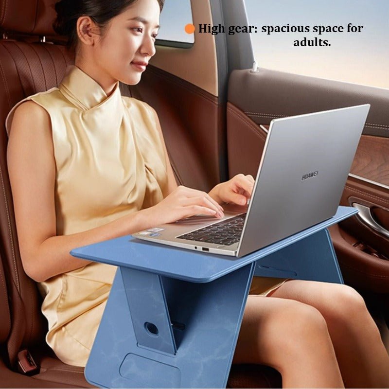 Portable Foldable Lap Desk 4‑Level Height Adjustable Suede Bed Table - FCHF CITY