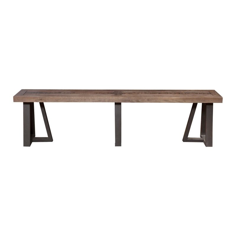 Prairie Dining Bench, Natural/Black - FCHF CITY